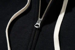 Sweatshirts-Joe McCoy 10 Oz. Loopwheel F/Z Parka 030 Black
