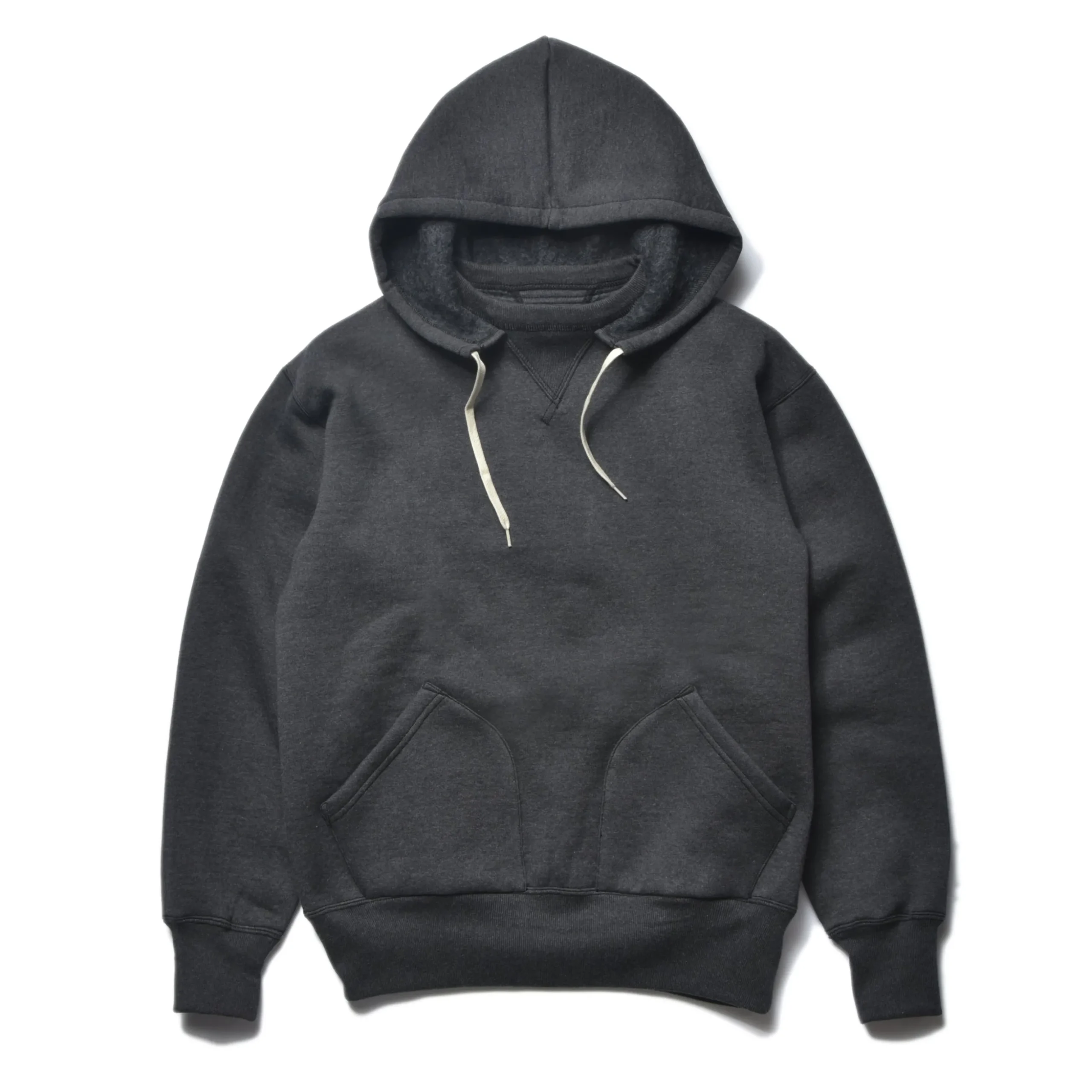Sweatshirts-Joe McCoy 13 Oz. Wool Loopwheel Hooded Sweatshirt 030 Black