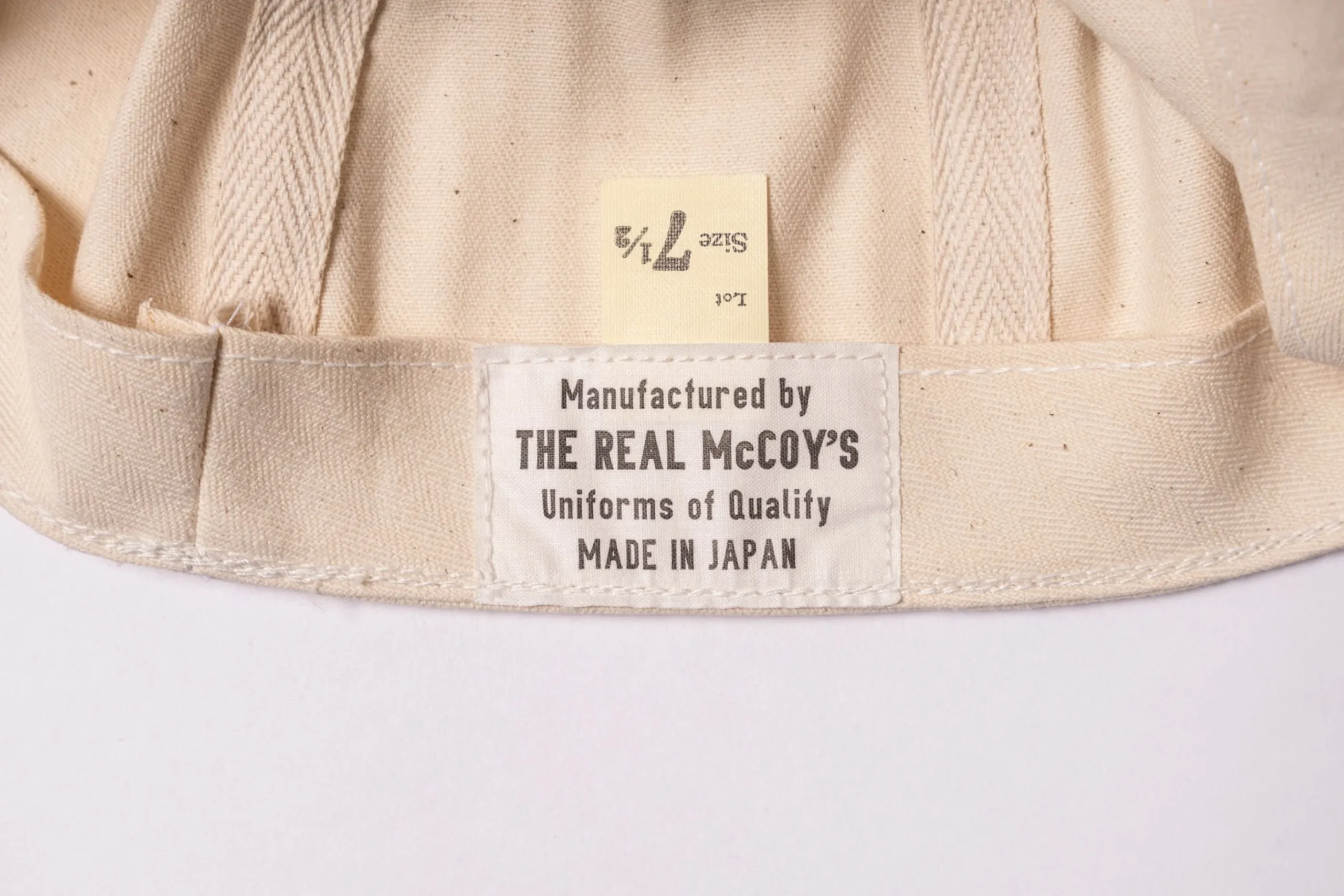 Hats-The Real McCoy's A-3 Cap / White Hbt Ecru