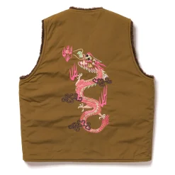 Vests-The Real McCoy's Alpaca Vest / Uss Ashtabula Khaki