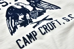 T-Shirts-The Real McCoy's American Athletic Tee / Camp Croft 011 Milk