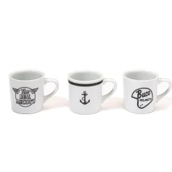 Mugs-The Real McCoy's Arita Porcelain Coffee Mug / 3 Set 010 White