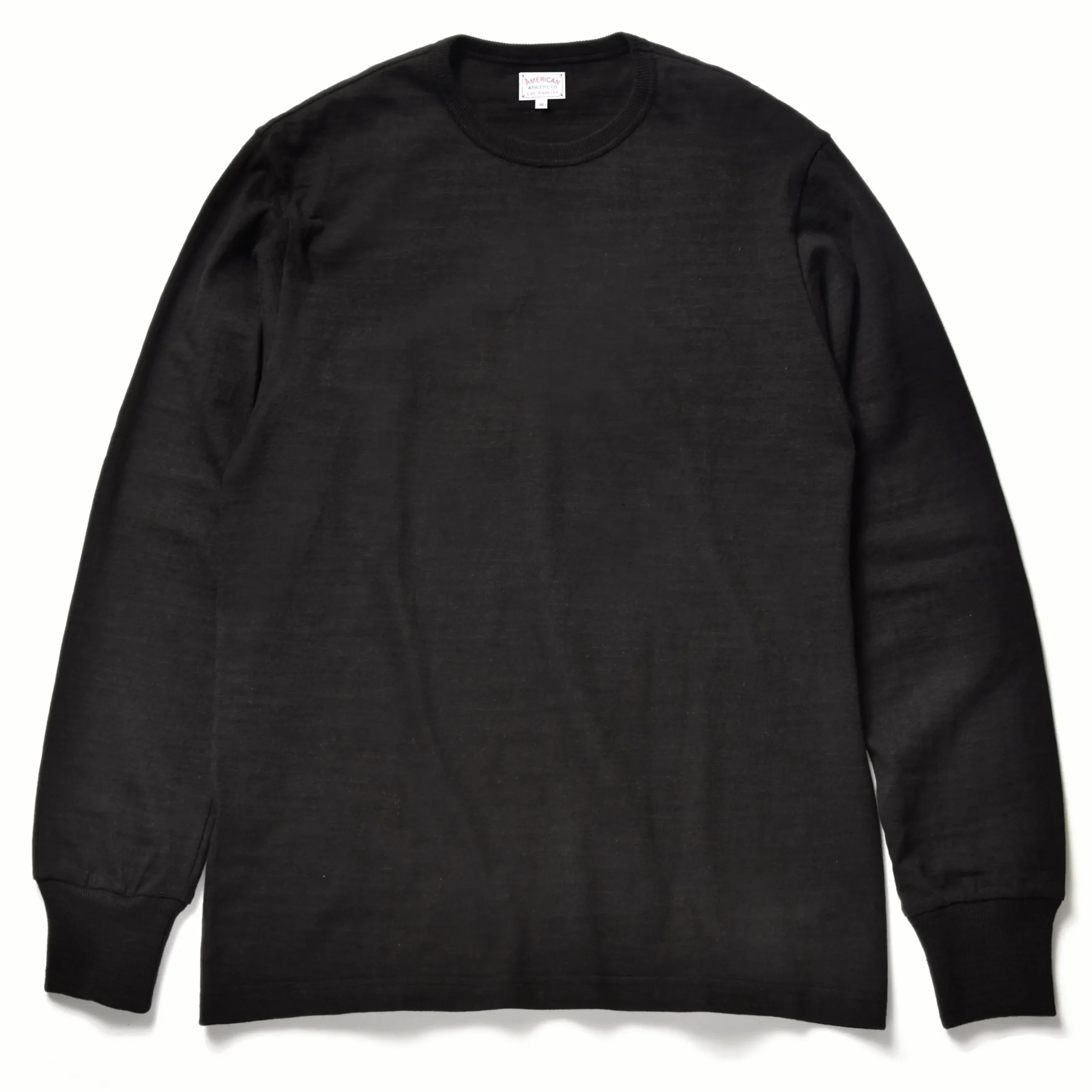 T-Shirts-Joe McCoy Athletic L/S T-Shirt/ Loopwheel 030 Black