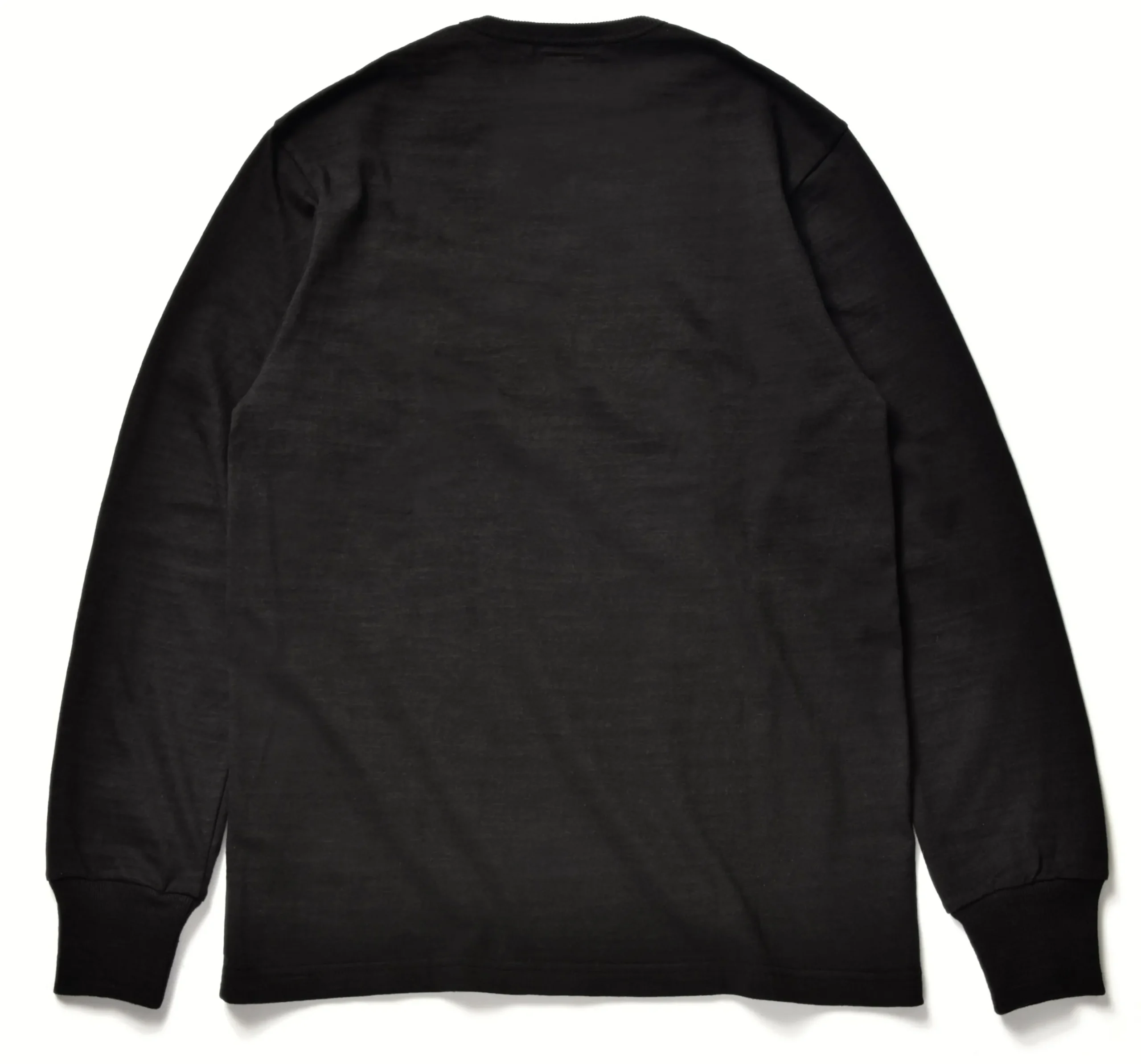 T-Shirts-Joe McCoy Athletic L/S T-Shirt/ Loopwheel 030 Black