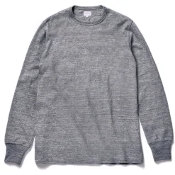 T-Shirts-Joe McCoy Athletic L/S T-Shirt/ Loopwheel 020 Gray