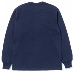 T-Shirts-Joe McCoy Athletic L/S T-Shirt/ Loopwheel 140 Navy