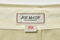 Pants-Joe McCoy Belted Waistband Trouser, Plain Stitch / Pique 14 Ivory