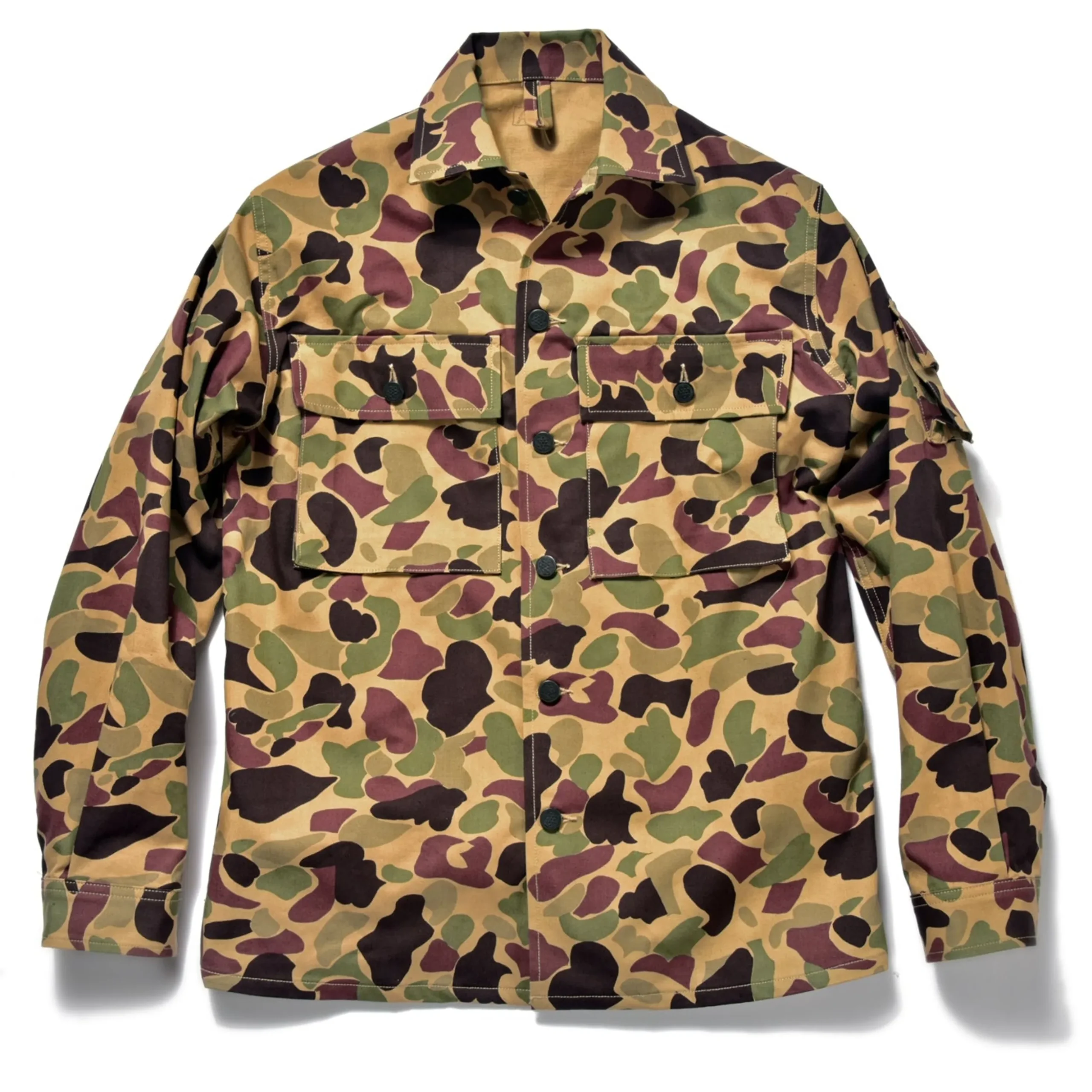 Military-The Real McCoy's Beo Gam Camouflage Shirt Beige