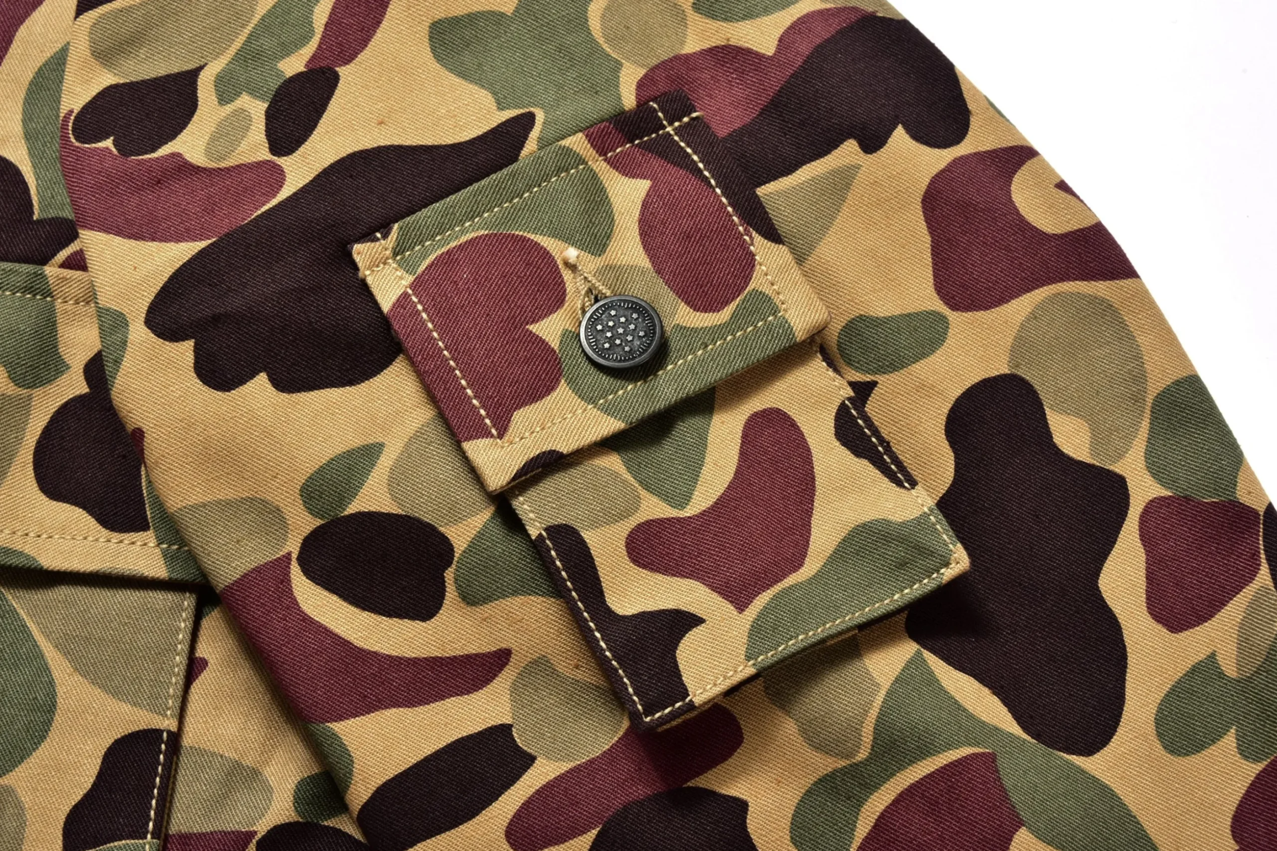 Military-The Real McCoy's Beo Gam Camouflage Shirt Beige