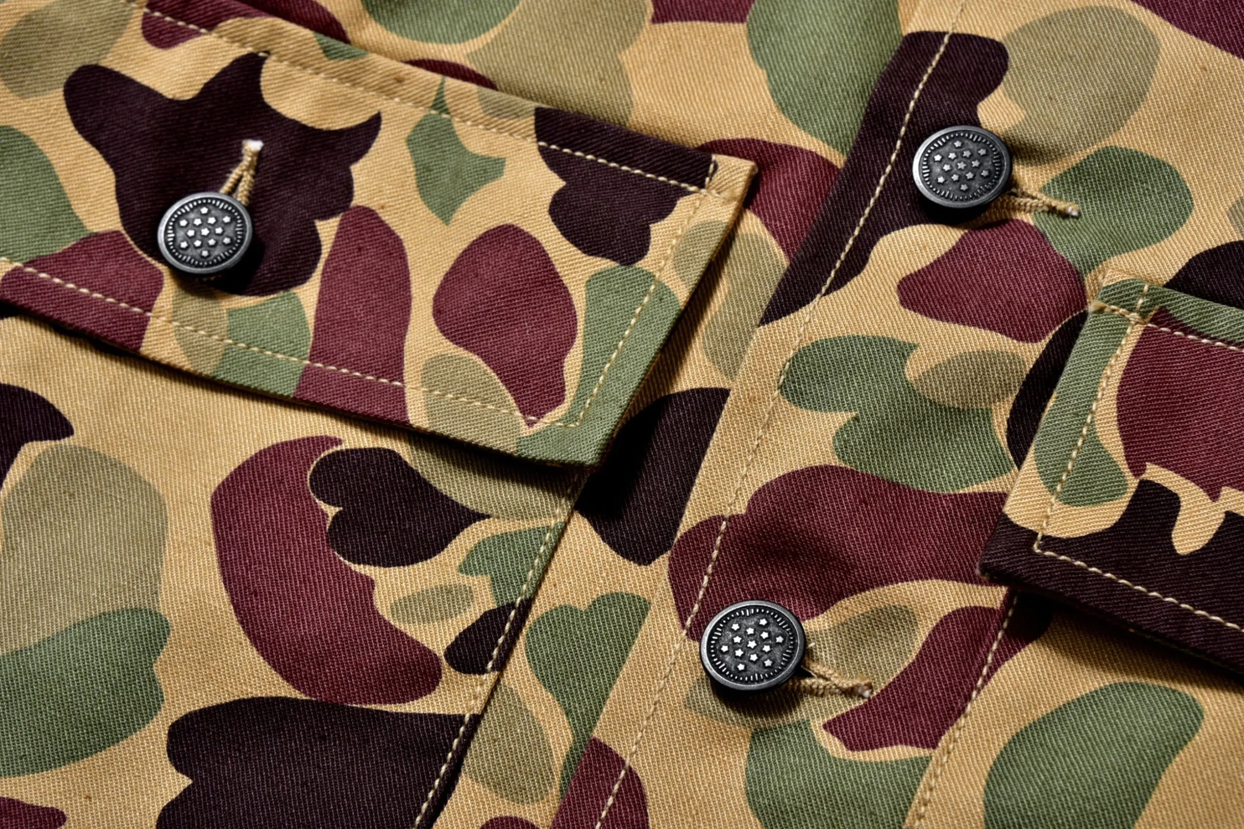 Military-The Real McCoy's Beo Gam Camouflage Shirt Beige
