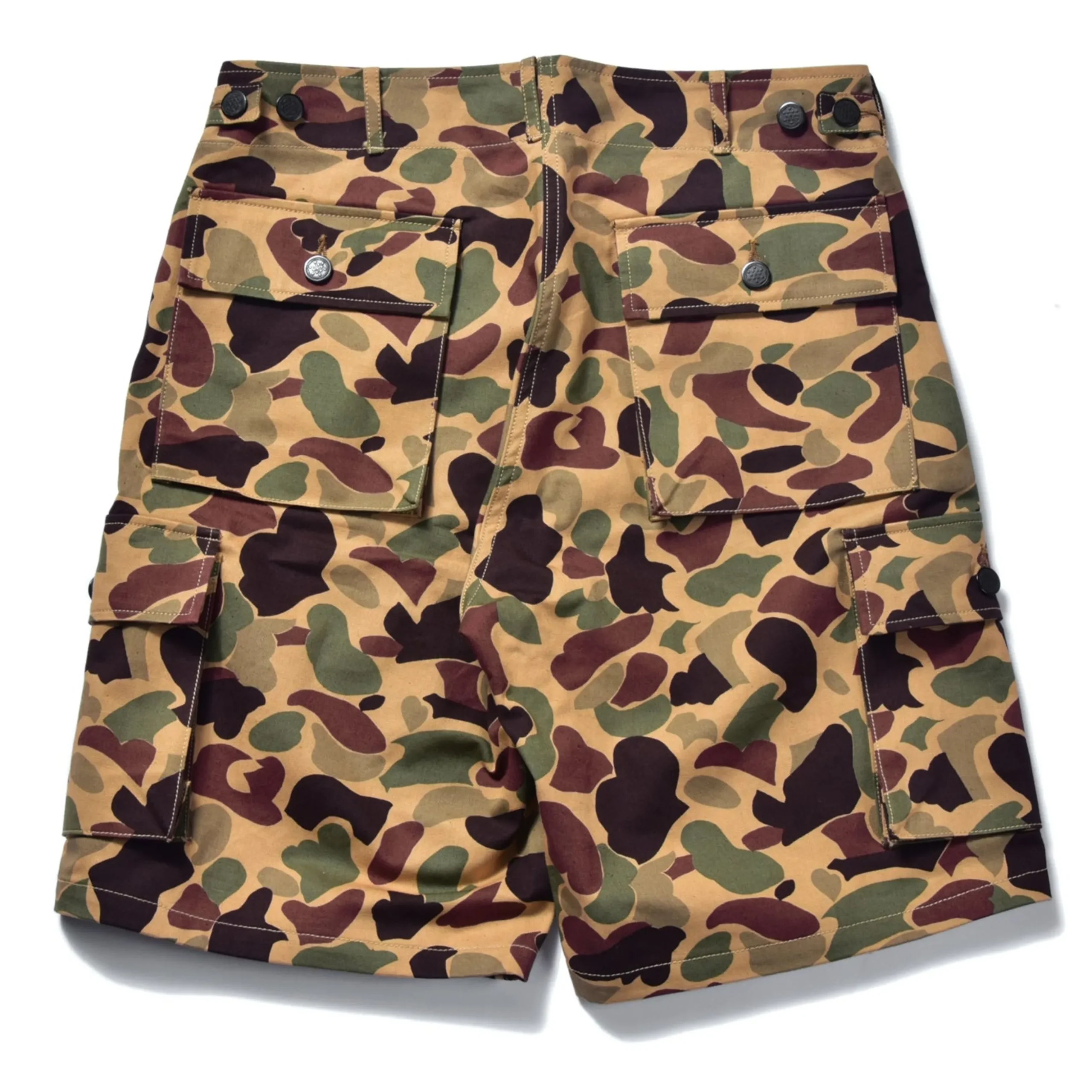 Shorts-The Real McCoy's Beo Gam Camouflage Shorts Beige