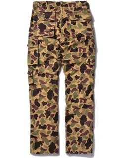 Pants-The Real McCoy's Beo Gam Camouflage Trousers Beige