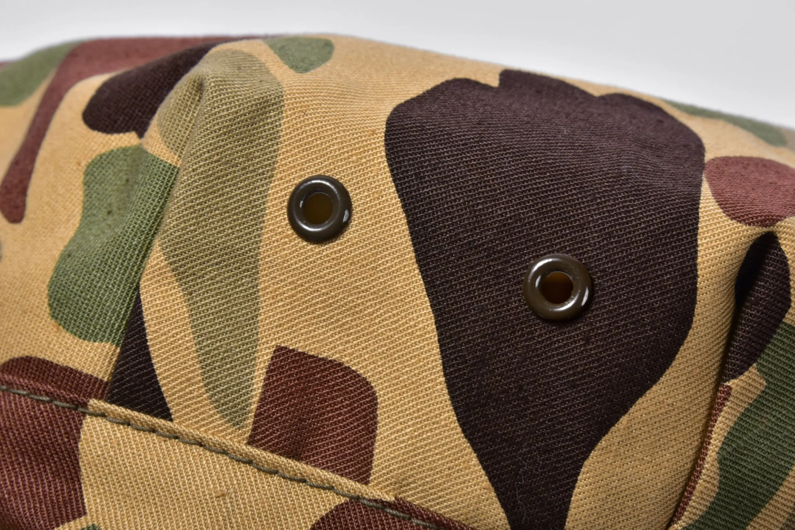 Hats-The Real McCoy's Beo Gam Camouflage Utility Cap Beige
