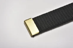Belts-The Real McCoy's Black Trouser Uniform Belt 030 Black