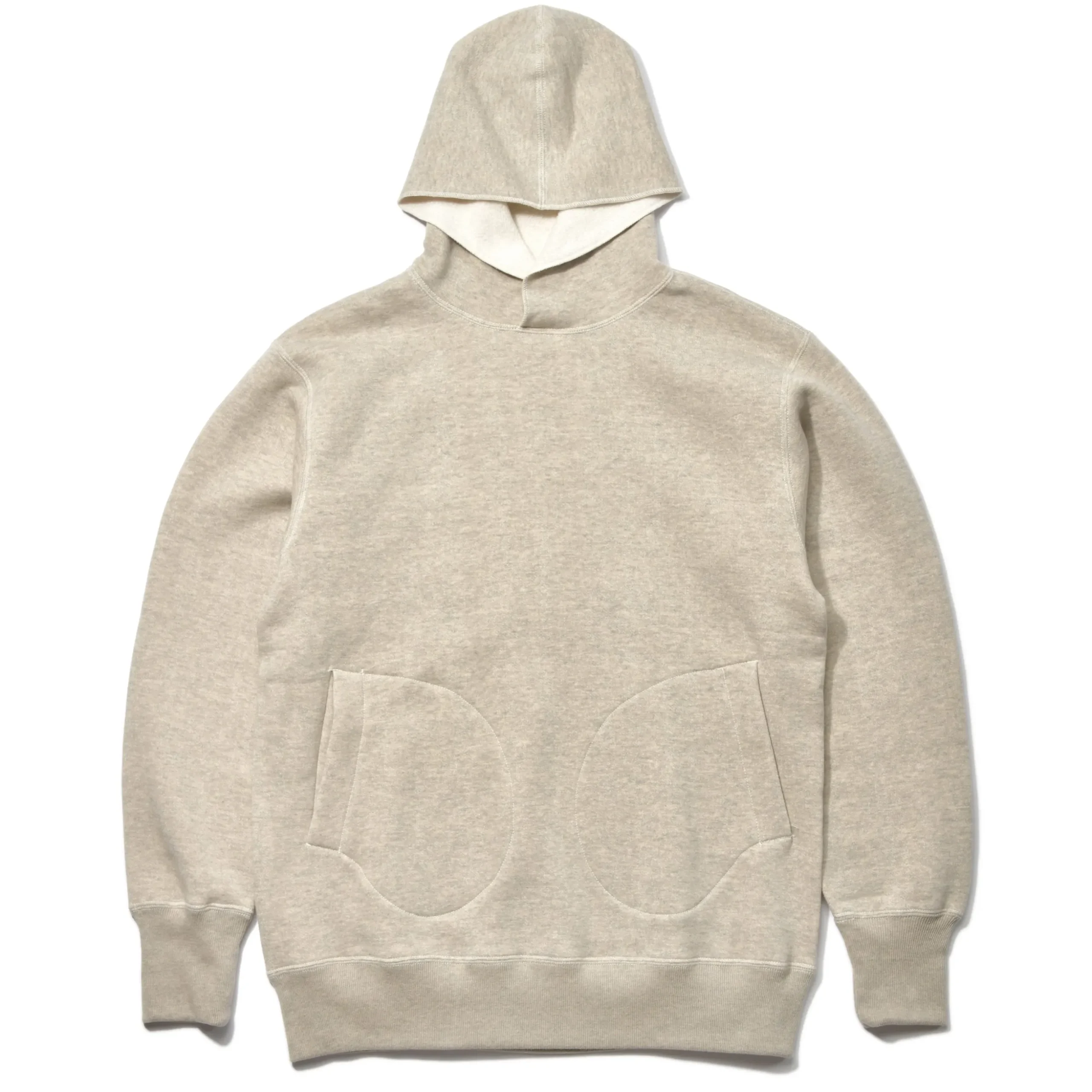 Sweatshirts-Joe McCoy Boxing Glove Pocket Hooded Sweatshirt 013 Oatmeal