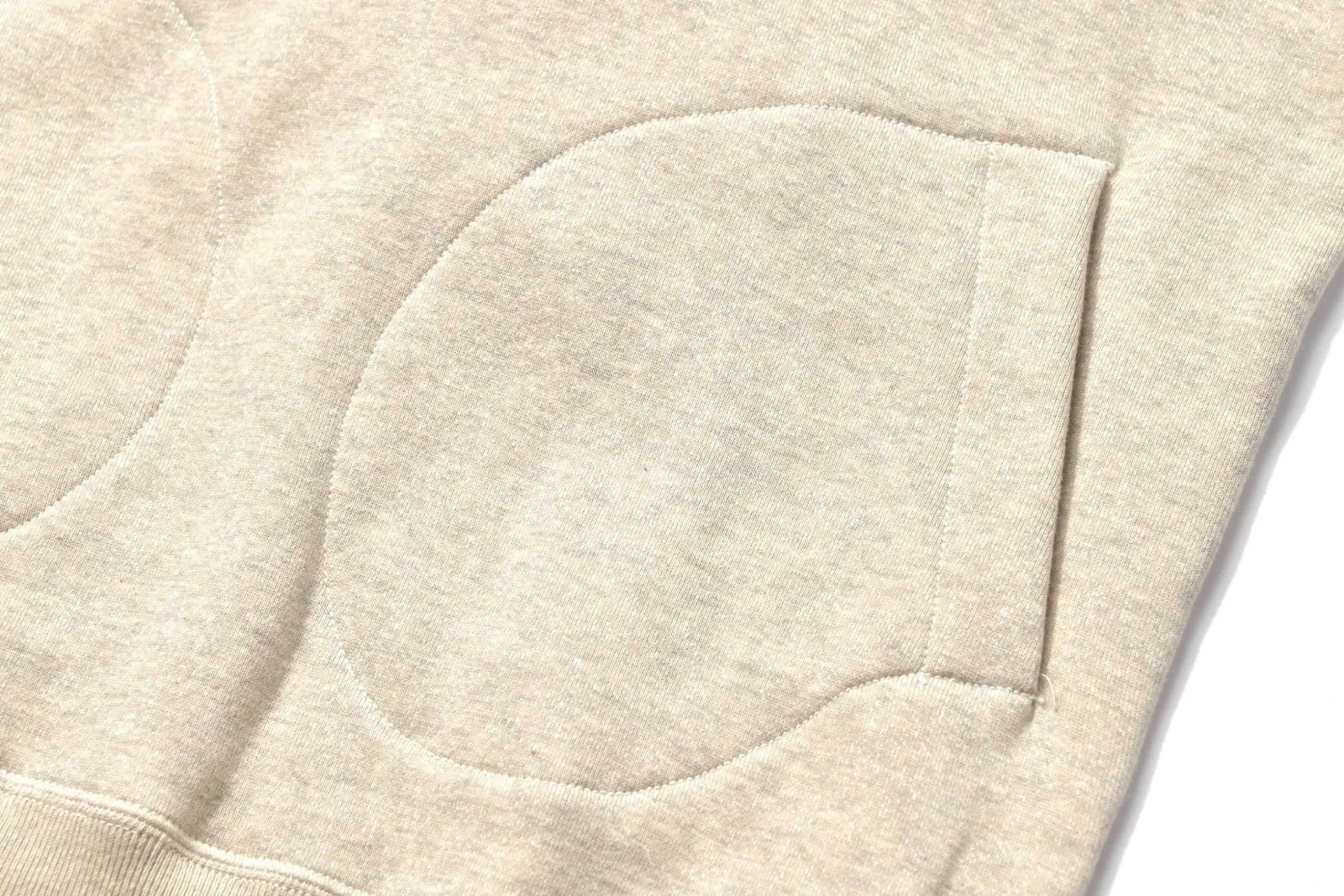 Sweatshirts-Joe McCoy Boxing Glove Pocket Hooded Sweatshirt 013 Oatmeal