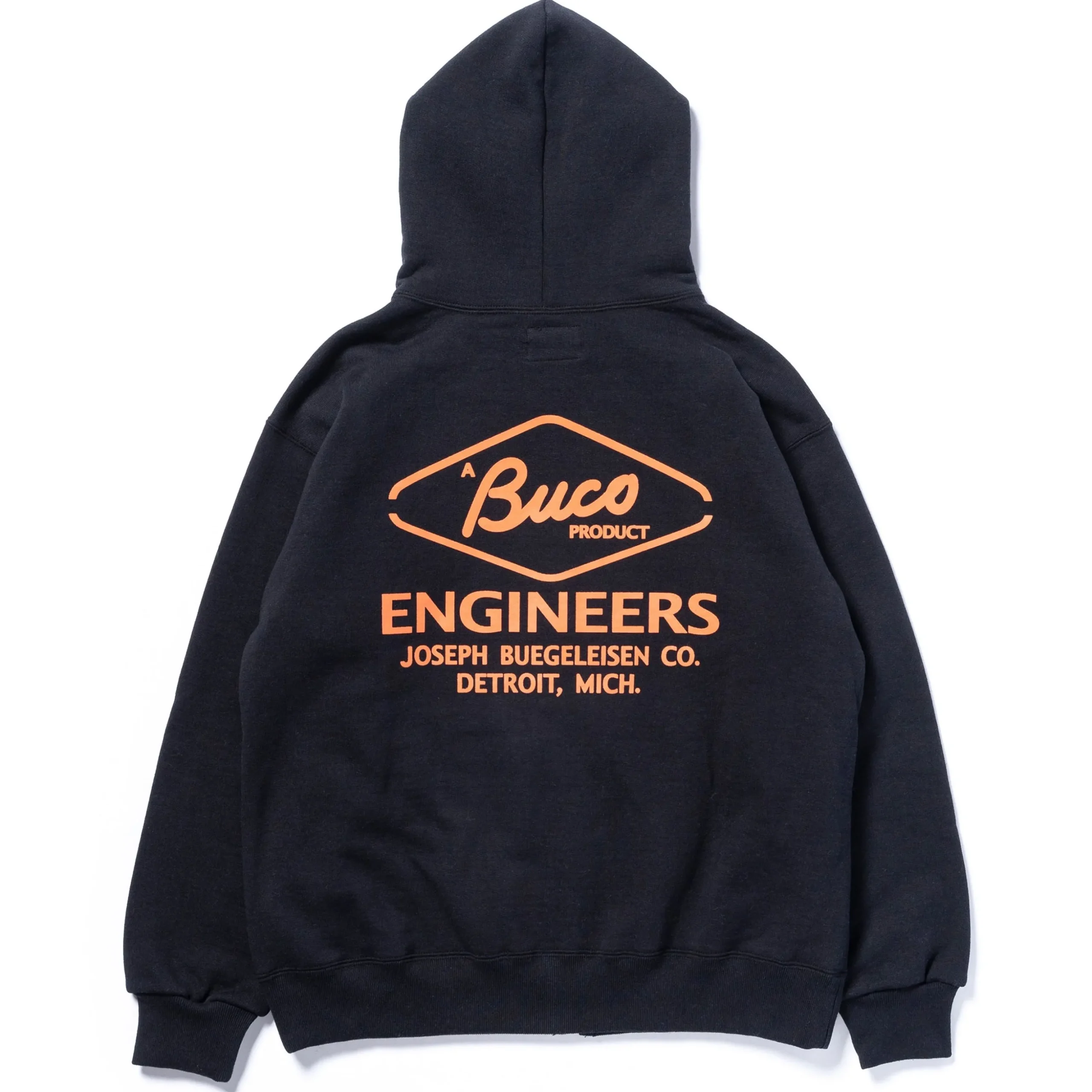 Sweatshirts-Buco F/Z Parka / Engineer Black