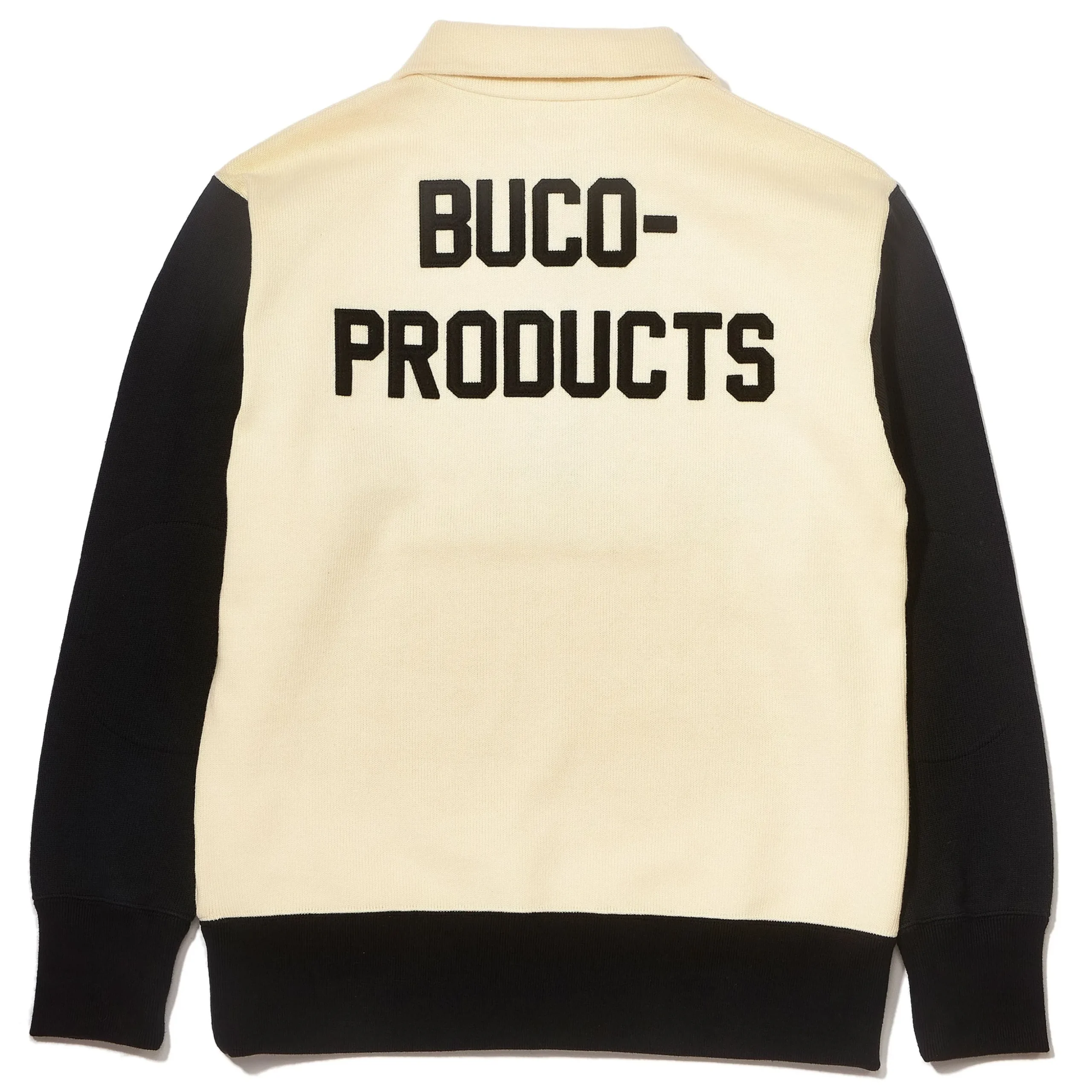 Sweatshirts-Buco Half-Zip Motorcycle Jersey / -Product White/Black