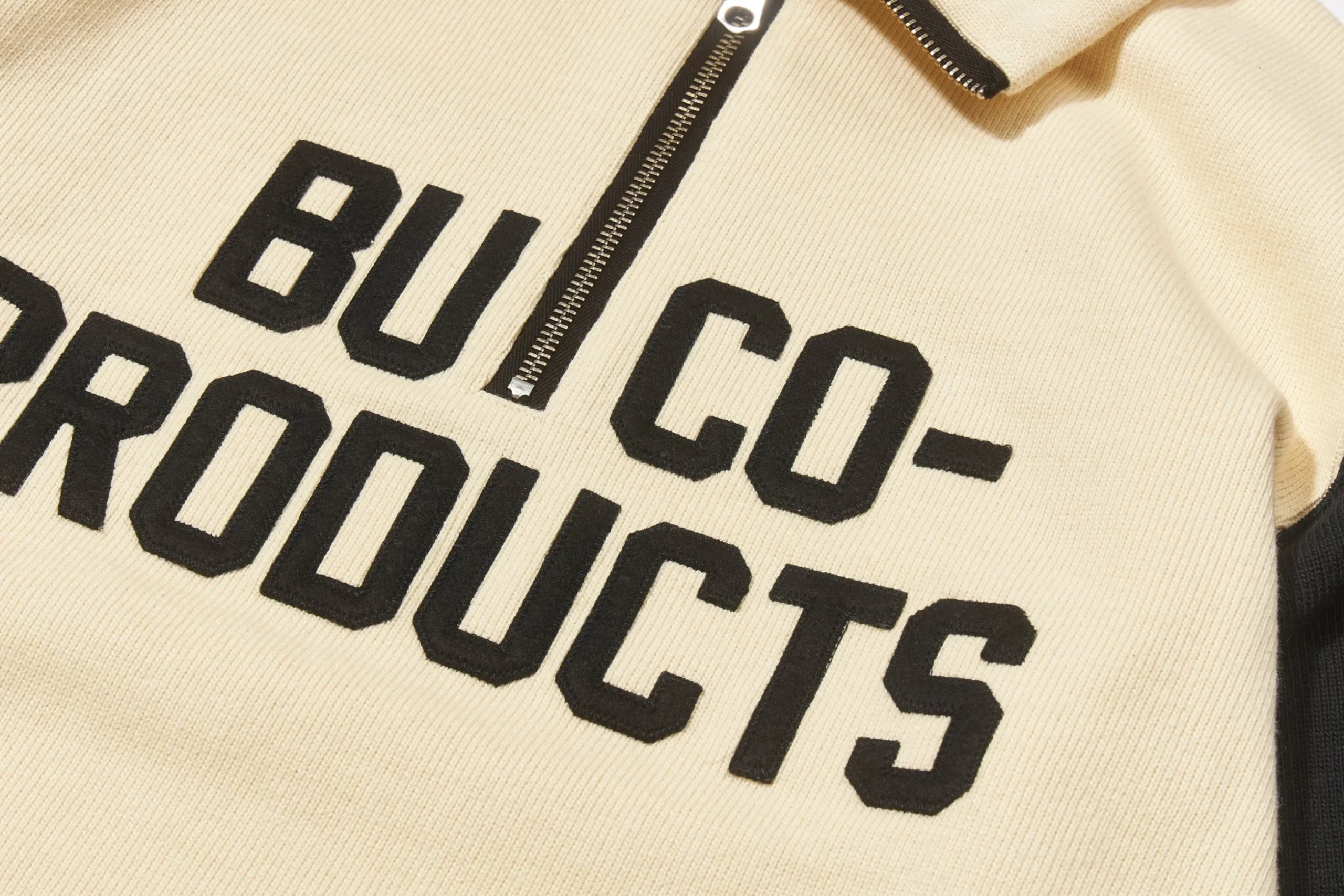 Sweatshirts-Buco Half-Zip Motorcycle Jersey / -Product White/Black