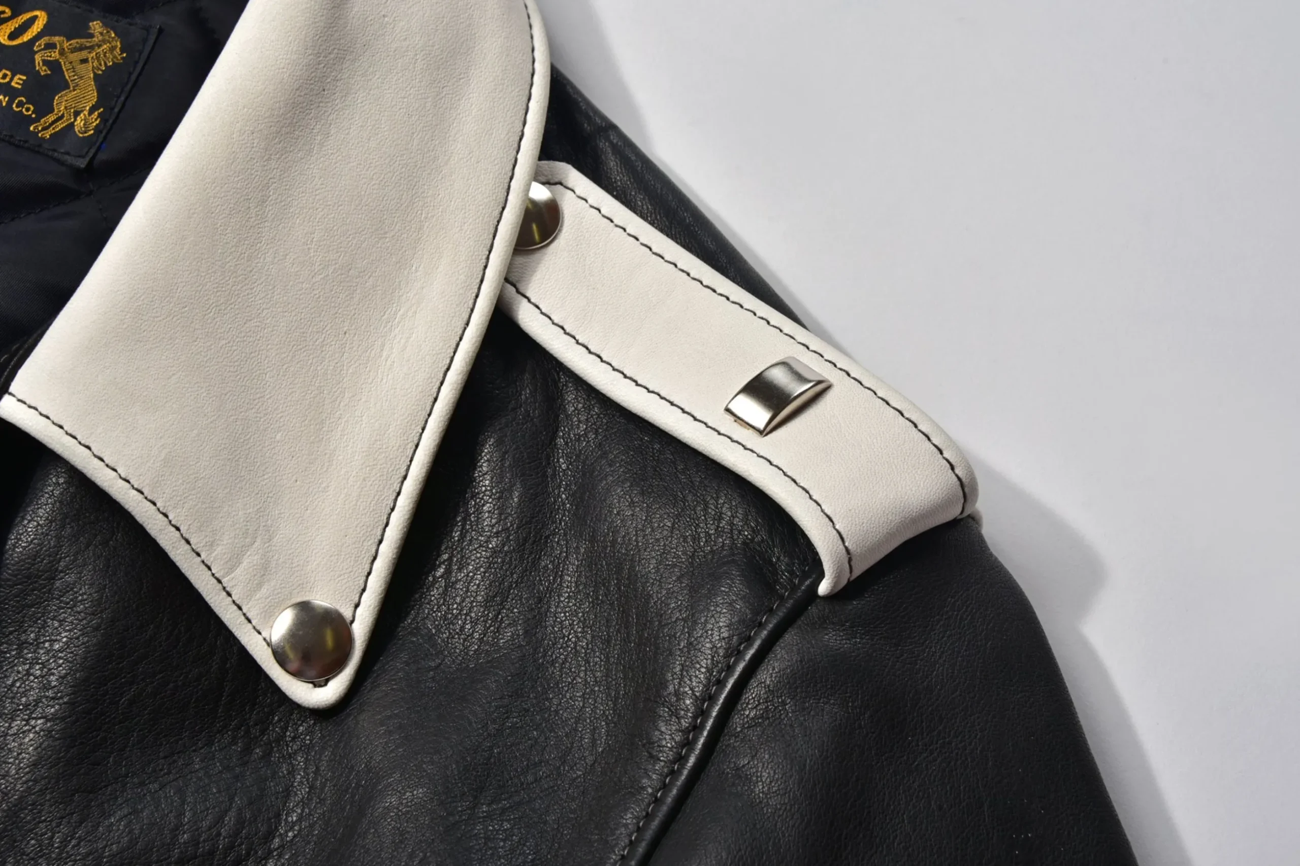 Leather-Buco J-24 / White X Black 030 Black