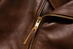Leather-Buco Jh-1 Jacket / Brown