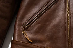 Leather-Buco Jh-1 Jacket / Brown