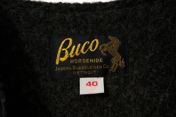 Vests-Buco Leather Alpaca Vest 030 Black