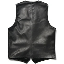 Leather-Buco Leather Vest 031 D. Black
