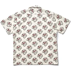Shirts-Buco Open-Collar Shirt / Logo 012 Ecru