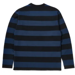 Sweatshirts-Buco Stripe Racing Jersey Black/Blue