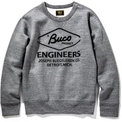 Sweatshirts-Buco Sweatshirt / Engineer Medium Grey