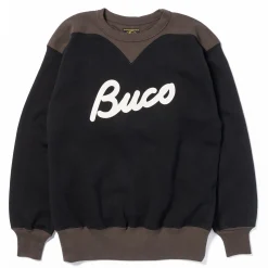 Sweatshirts-Buco Two-Tone Sweatshirt / Black/Gray