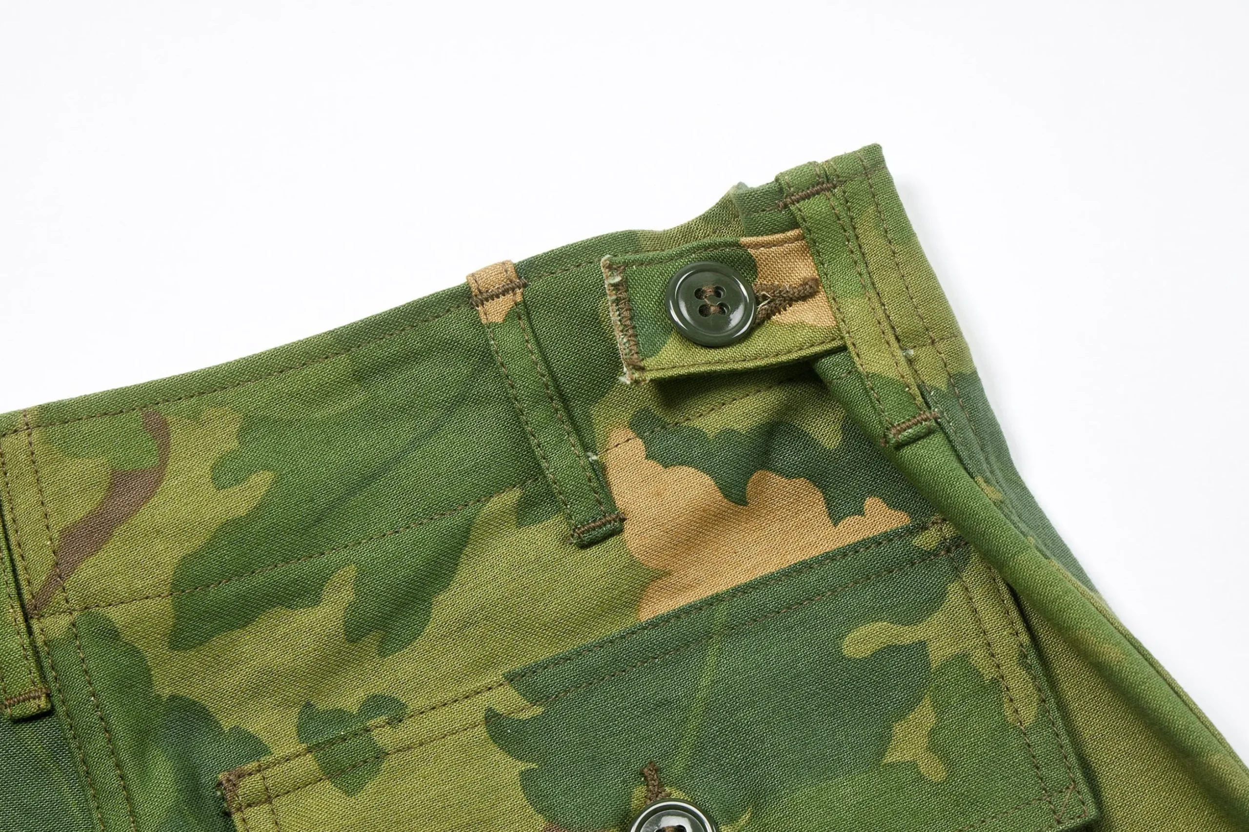 Pants-The Real McCoy's Camouflage Civilian Trousers / Mitchell Pattern 160 Green