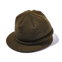 Hats-The Real McCoy's Cap, Wool, Knit, M-1941 Olive