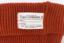 Hats-The Real McCoy's Civilian Wool Watch Cap Orange