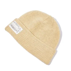 Hats-The Real McCoy's Civilian Wool Watch Cap Ecru