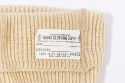 Hats-The Real McCoy's Civilian Wool Watch Cap Ecru
