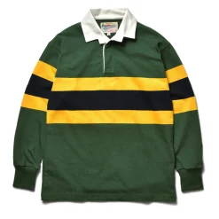 Shirts-Joe McCoy Climbers' Striped Rugby Shirt 160 Green