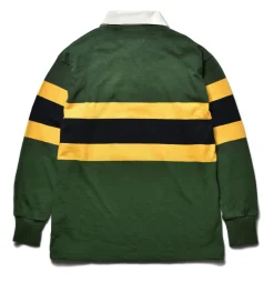 Shirts-Joe McCoy Climbers' Striped Rugby Shirt 160 Green
