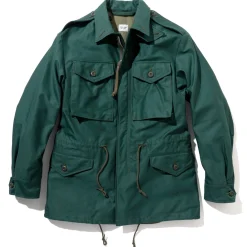 Military-The Real McCoy's Coat, Man'S, Cotton Wind Resistant Aggressor Green