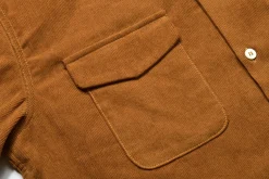 Shirts-Joe McCoy Corduroy Open Collar Shirt 061 Mustard
