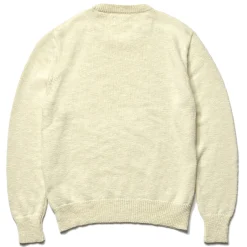 Knitwear-Joe McCoy Cotton Crewneck Sweater 012 Ecru