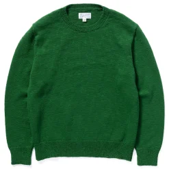 Knitwear-Joe McCoy Cotton Crewneck Sweater Green