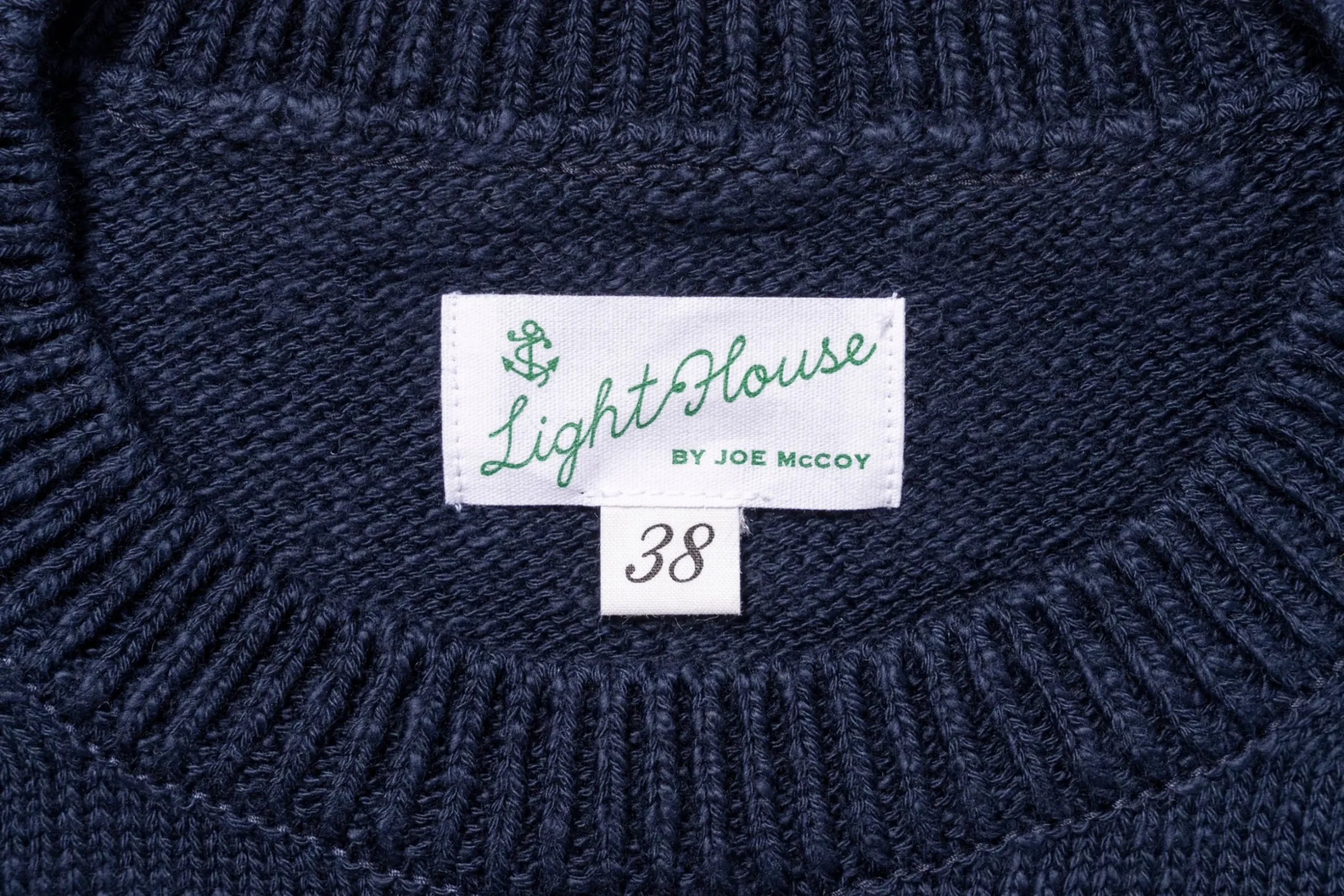 Knitwear-Joe McCoy Cotton Crewneck Sweater 122 Ink Blue