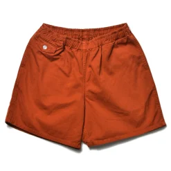 Shorts-Joe McCoy Cotton Drill Swim Shorts (Over-Dyed) 93 Brick Red