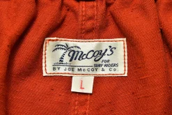Shorts-Joe McCoy Cotton Drill Swim Shorts (Over-Dyed) 93 Brick Red
