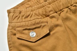 Shorts-Joe McCoy Cotton Drill Swim Shorts (Over-Dyed) 54 Chestnut