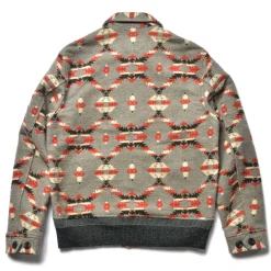 Recreation-Joe McCoy Cotton Jacquard Blanket Jacket 020 Gray