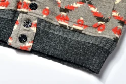 Recreation-Joe McCoy Cotton Jacquard Blanket Jacket 020 Gray