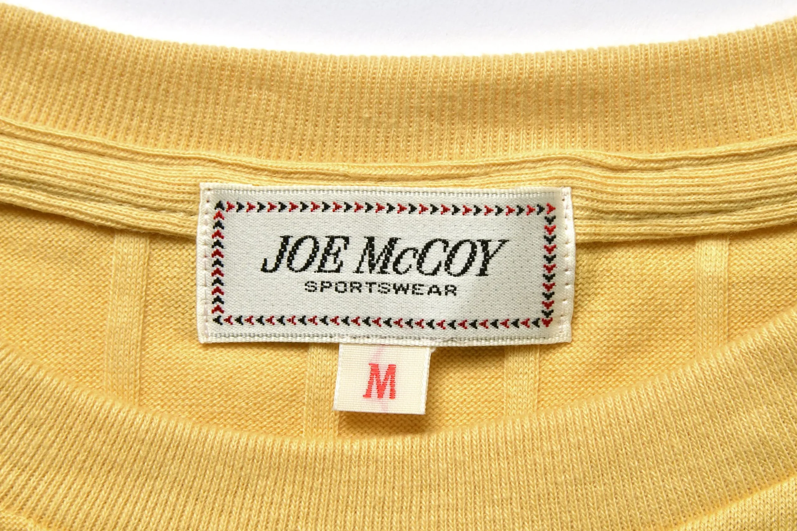 T-Shirts-Joe McCoy Cotton Ribbed Pocket Tee 062 Lemon